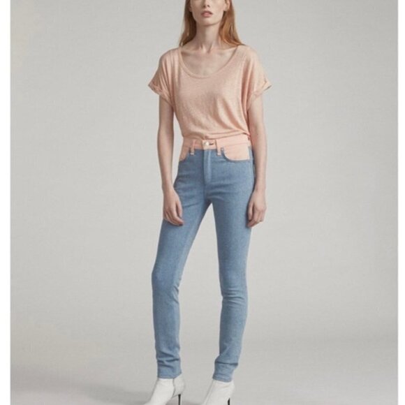 rag & bone Denim - Rag &‎ Bone Phila Jean Blue Pink Size 28
